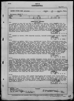 USS SAVANNAH > War Diary, 8/1-31/43 (Action Report)