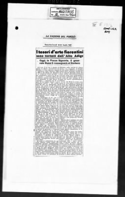 Thumbnail for MFAA Field Reports > MFAEA—MTO Report For June 1945