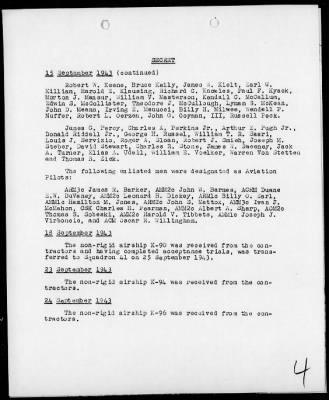 NAS LAKEHURST > War Diary, 9/1-30/43