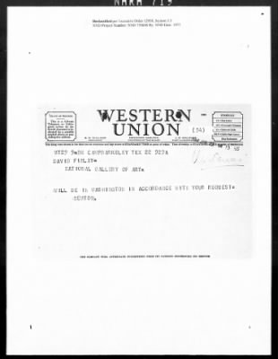 Thumbnail for Correspondence with Henry C Newton > Ex Officio Activities, American Commission For The Protection & Salvation Of Europeon Monviments Brig General Henry C Newton (NGA-DEF)