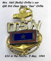 Harry "DEE" Orfila, KIA 5 May,1944 US Navy