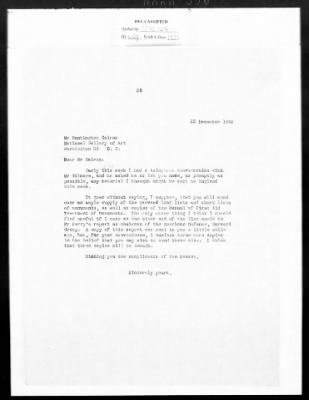 Correspondence with Commission Members and Personnel > Cairns, Huntington John Gilmore And John H. Scarff [Oct 1943-Dec 1944