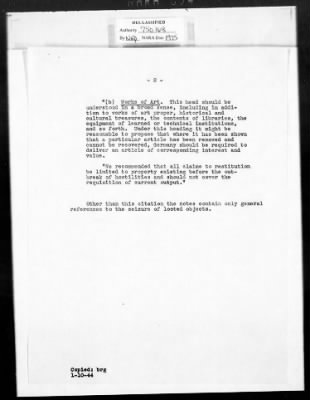 Correspondence with Commission Members and Personnel > Cairns, Huntington John Gilmore And John H. Scarff [Oct 1943-Dec 1944