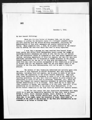 Correspondence with Commission Members and Personnel > Cairns, Huntington John Gilmore And John H. Scarff [Oct 1943-Dec 1944