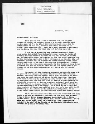 Correspondence with Commission Members and Personnel > Cairns, Huntington John Gilmore And John H. Scarff [Oct 1943-Dec 1944