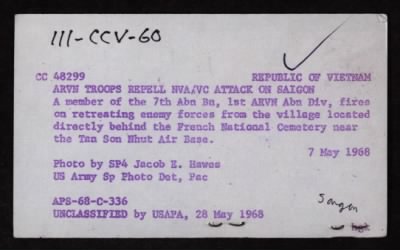 Thumbnail for Army of the Republic of Vietnam - 1968 > CC48299