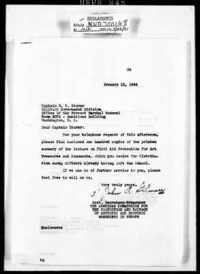 Correspondence > War Department—Office Of The Chief Of Transportation, Internal Division