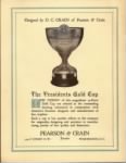 1926 President's Cup Regatta Program, back cover