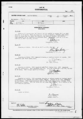 USS HALLIGAN > War Diary, 10/1-31/43