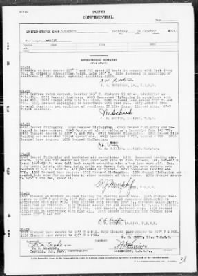 USS SUWANNEE > War Diary, 10/1-31/43