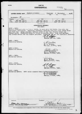 USS HAZELWOOD > War Diary, 9/1/43 to 10/31/43