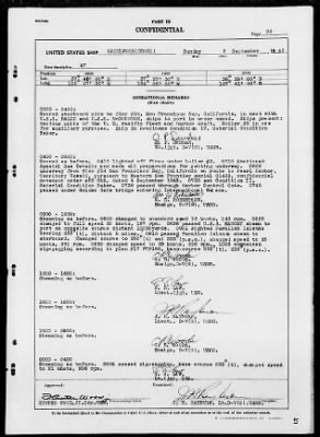 USS HAZELWOOD > War Diary, 9/1/43 to 10/31/43