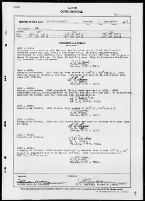 USS HAZELWOOD > War Diary, 9/1/43 to 10/31/43