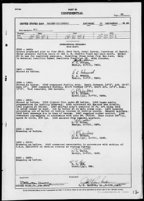 USS HAZELWOOD > War Diary, 9/1/43 to 10/31/43