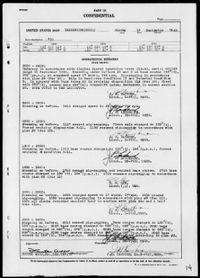 USS HAZELWOOD > War Diary, 9/1/43 to 10/31/43