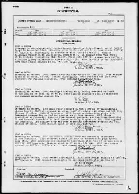 USS HAZELWOOD > War Diary, 9/1/43 to 10/31/43