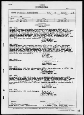 USS HAZELWOOD > War Diary, 9/1/43 to 10/31/43