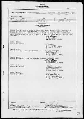 USS HAZELWOOD > War Diary, 9/1/43 to 10/31/43