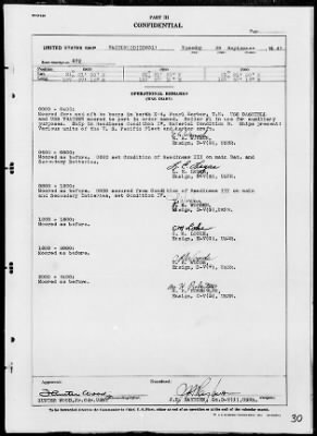 USS HAZELWOOD > War Diary, 9/1/43 to 10/31/43