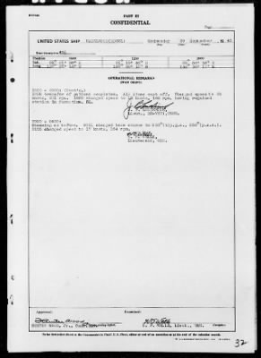 USS HAZELWOOD > War Diary, 9/1/43 to 10/31/43