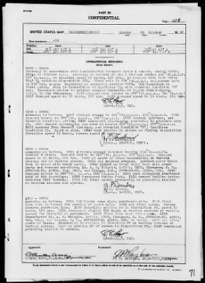 USS HAZELWOOD > War Diary, 9/1/43 to 10/31/43