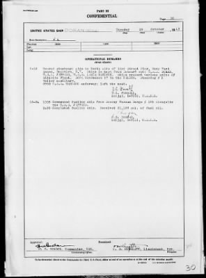 USS DORAN > War Diary, 10/1-31/43