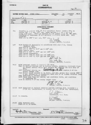 USS DORAN > War Diary, 10/1-31/43