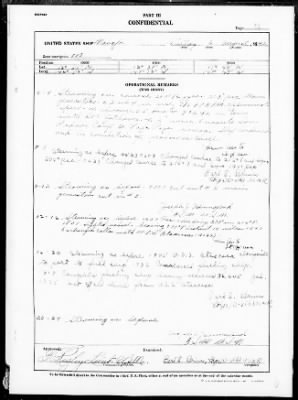 USS NAVAJO > War Diary, 8/1-31/1943