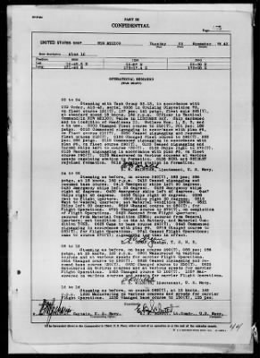 Thumbnail for USS NEW MEXICO > War Diary, 11/1-30/43