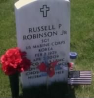 headstone for russell p robinson