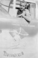 Lt Ernie Rice in his Combat Ship B-25 "Rebel Devil" MTO WWII