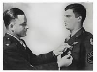 George R. Moon receiving the Distinguished Flying Cross