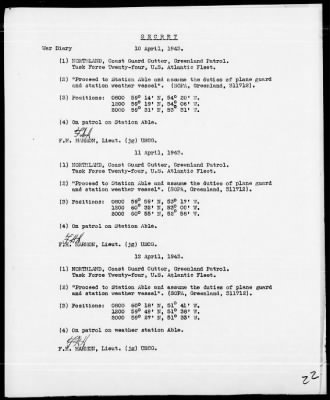 USS NORTHLAND > War Diary, 3/1/43 to 5/31/43