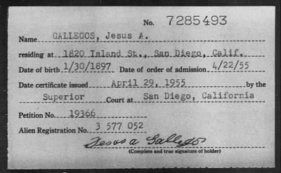 Gallegos > Jesus A.