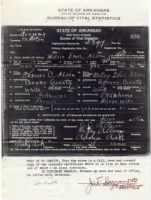 Billy Earl Allen Birth Certificate