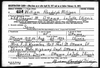 William Randolph > Milligan, William Randolph (1896)