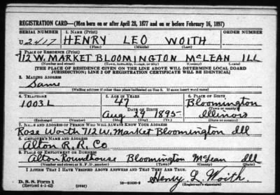 Henry Leo > Woith, Henry Leo (1895)
