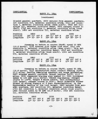 USS MELVILLE > War Diary, 3/1-31/44