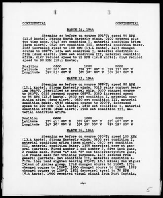 USS MELVILLE > War Diary, 3/1-31/44