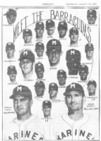 1953 United States Marine Corps "Barracudas" baseball team.