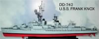 Model of USS Frank Knox DDR 742