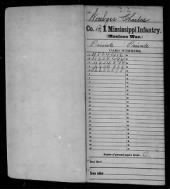 Mexican War Service Records - Mississippi record example