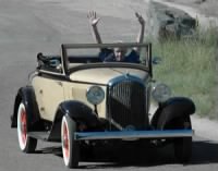 Mert in his 1932 Plymouth!  Prescott, AZ