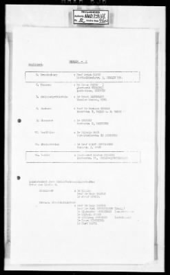 Subject File > List Of Fine Arts And Archival Personnel Of Germany