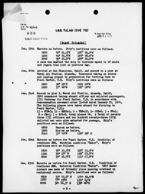 USS TULAGI > War Diary, 1/1/44 to 4/28/44