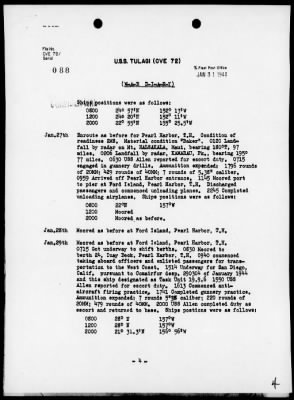 USS TULAGI > War Diary, 1/1/44 to 4/28/44