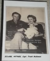 Capt Frank McGowan with his "Southern Belle" wife and his child /War DVD