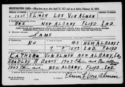 Elmer Lee > Vonalmen, Elmer Lee (1893)