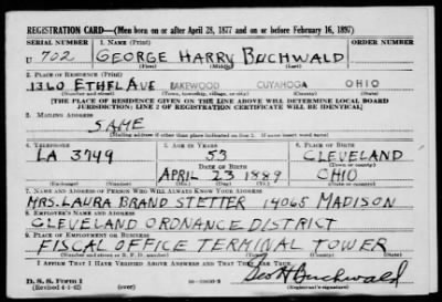 George Harry > Buchwald, George Harry (1889)