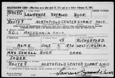 Lawrence Raymond > Buck, Lawrence Raymond (1893)